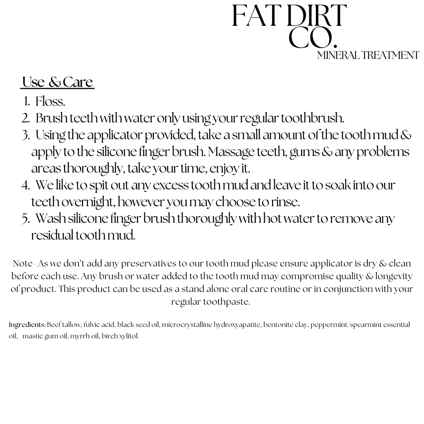 Starter Pack: Tooth Mud 40 grams